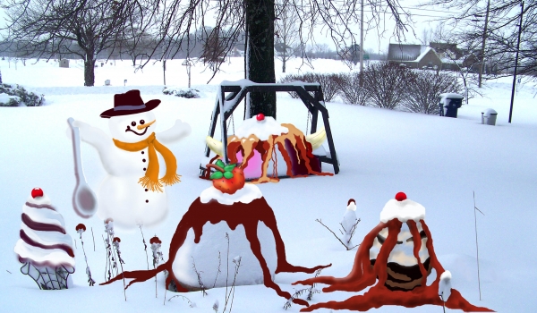 Creation of An Ice Creamy (not snowy) Day: Step 4